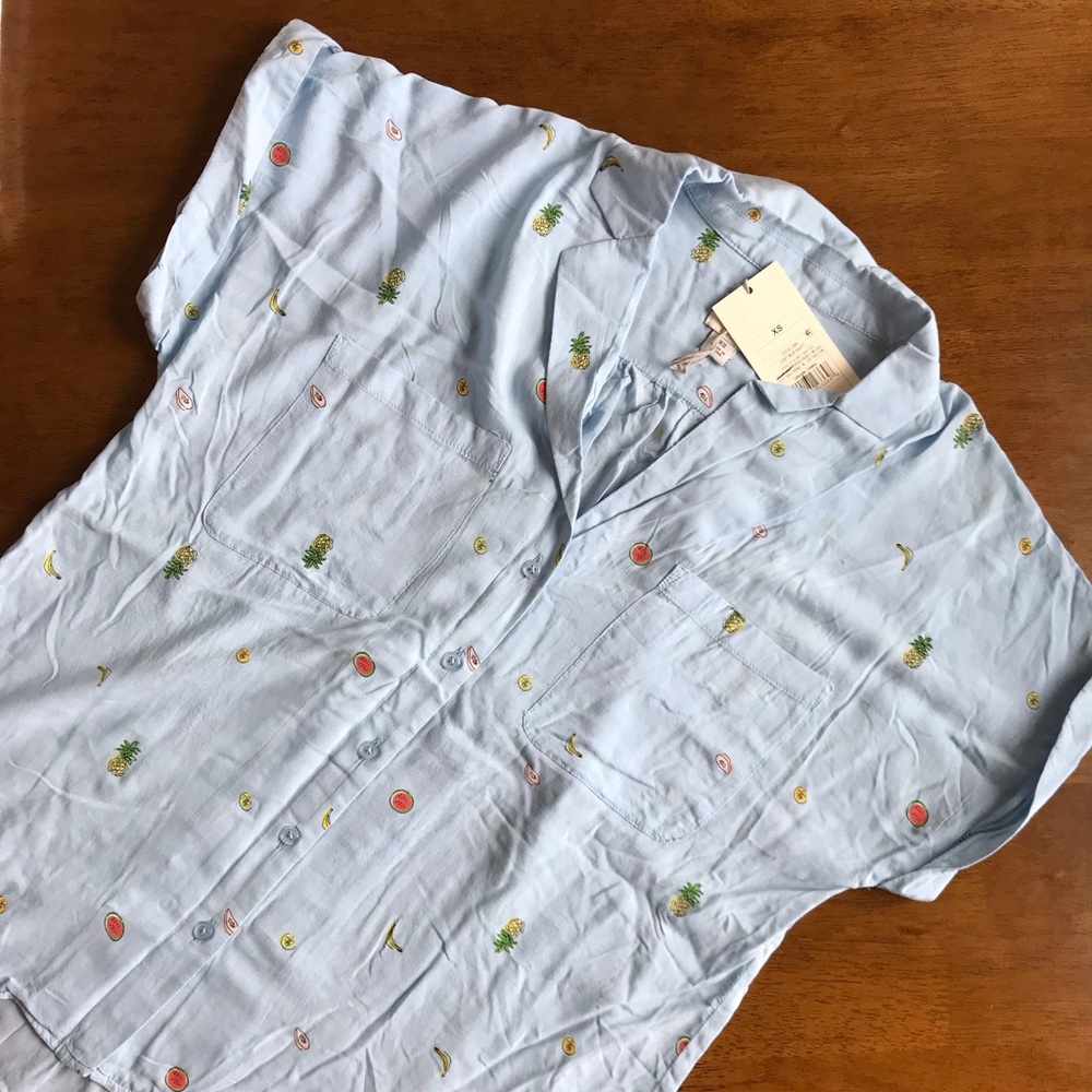 Fruity Light blue Top